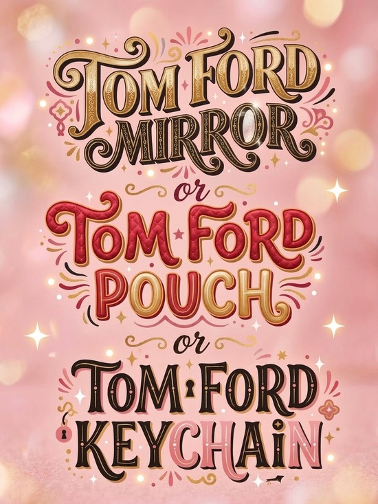 Accessories - Choice of Tom Ford Beauty Mirror, Pouch or Keychain